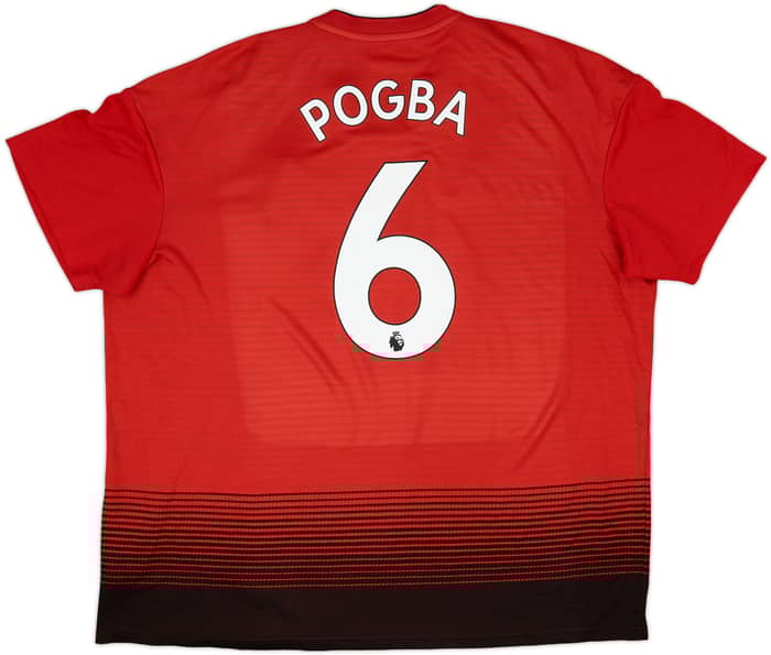 2018-19 Manchester United Home Shirt Pogba #6 - 7/10 - (XXL)