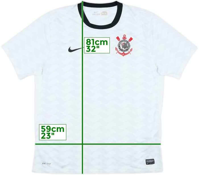 2012-13 Corinthians Home Shirt #11 - 5/10 - (XL)