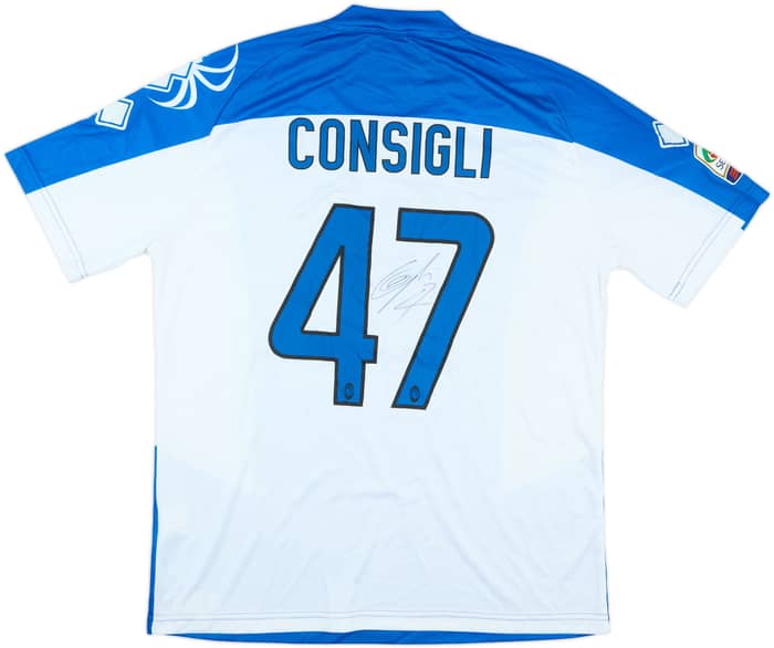 2012-13 Atalanta Match Issue Signed GK Shirt Consigli #47