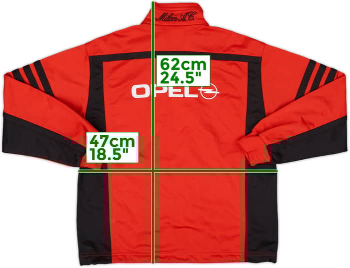 2000-01 AC Milan adidas Track Jacket - 8/10 - (M.Boys)