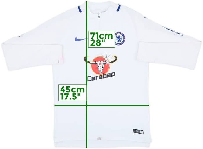2017-18 Chelsea Nike 1/4 Zip Training Top - 5/10 - (S)