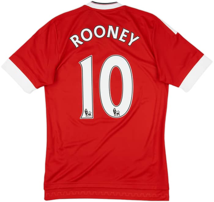 2015-16 Manchester United Home Shirt Rooney #10 - 9/10 - (XS)