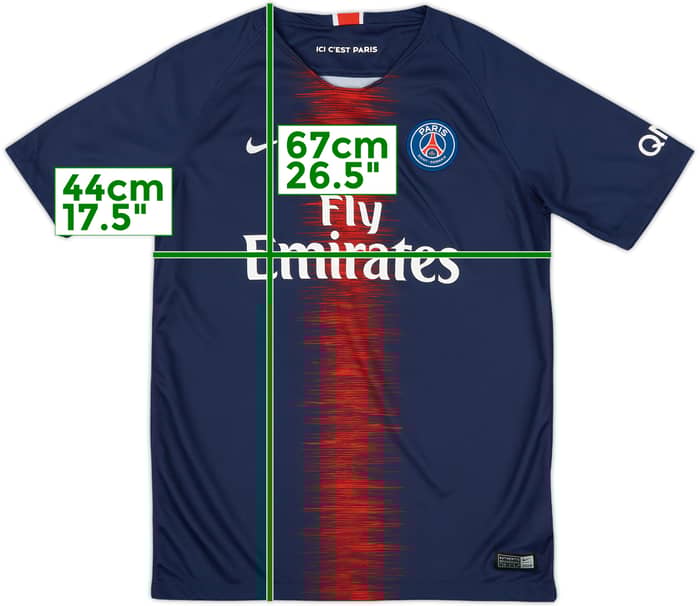 2018-19 Paris Saint-Germain Home Shirt - 9/10 - (XL.Boys)