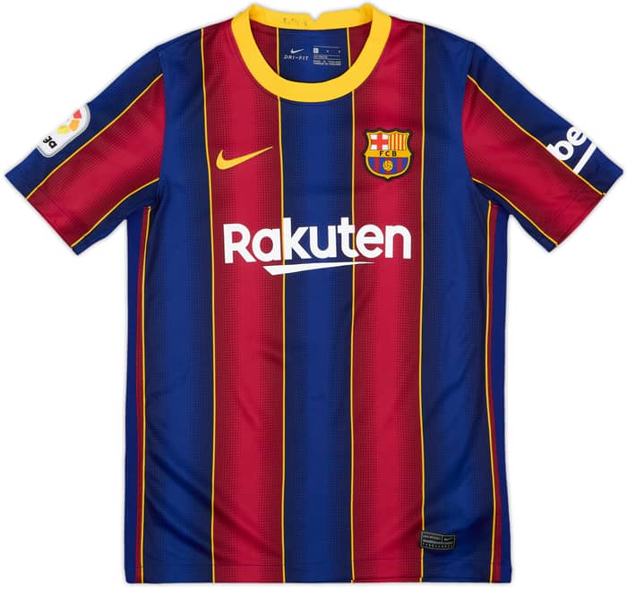 2020-21 Barcelona Home Shirt - 8/10 - (L.Boys)