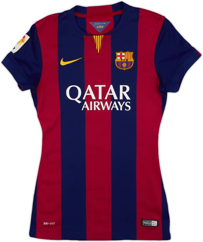 2014-15 Barcelona Home Shirt - 9/10 - (Women's XS)