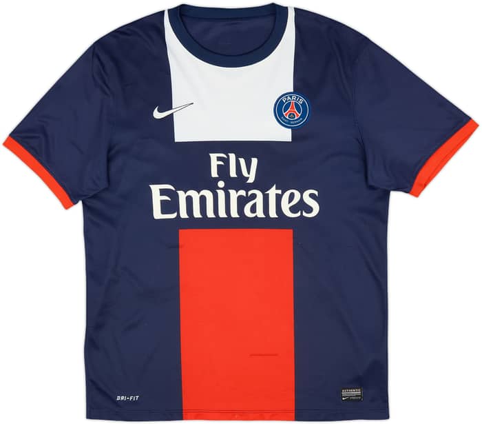 2013-14 Paris Saint-Germain Home Shirt Beckham #32 - 6/10 - (L)