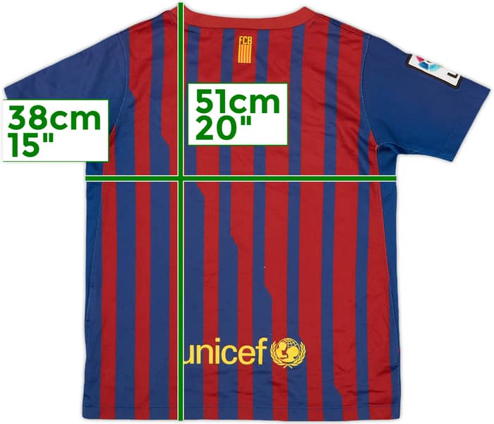 2011-12 Barcelona Home Shirt - 7/10 - (5-6 Years)