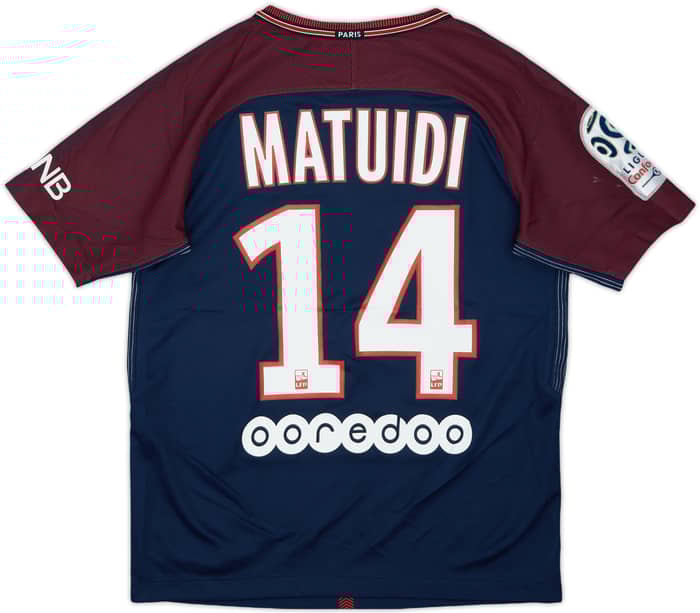 2017-18 Paris Saint-Germain Home Shirt Matuidi #14 - 9/10 - (L.Boys)