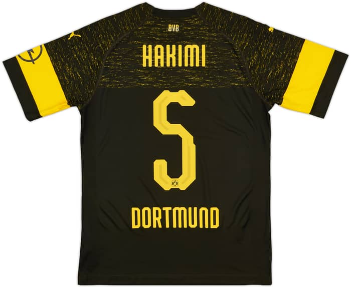 2018-19 Borussia Dortmund Away Shirt Hakimi #5 - 7/10 - (M)