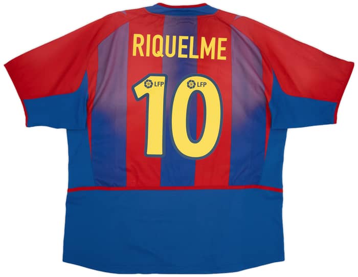 2002-03 Barcelona Home Shirt Riquelme #10 - 5/10 - (XL)