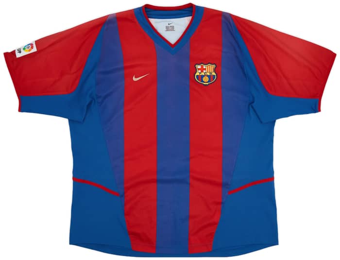 2002-03 Barcelona Home Shirt Riquelme #10 - 5/10 - (XL)