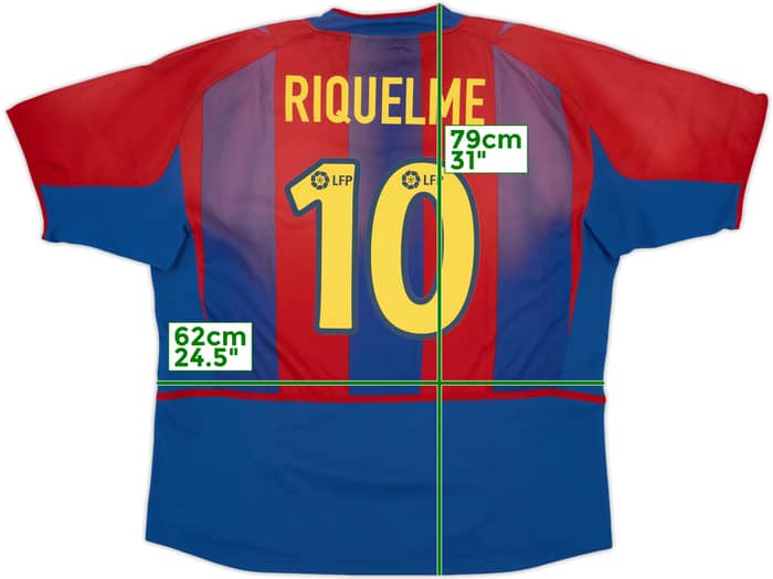 2002-03 Barcelona Home Shirt Riquelme #10 - 5/10 - (XL)