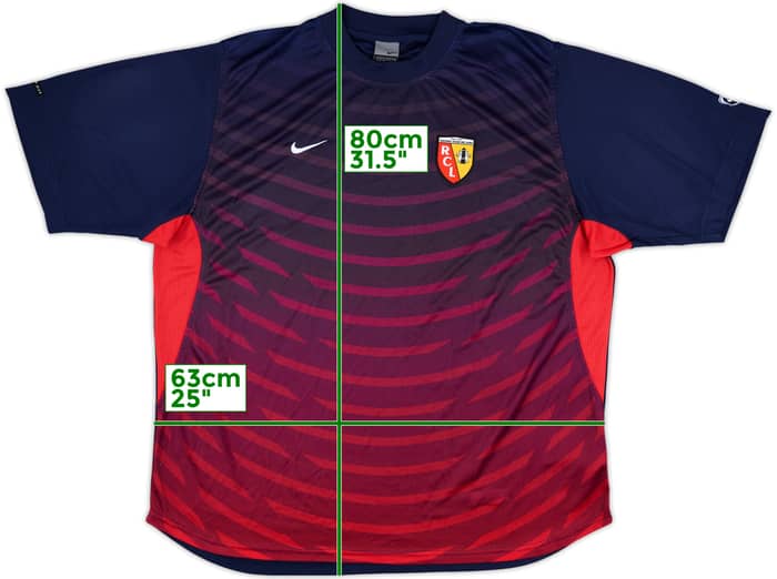 2003-04 Lens Nike Training Shirt - 9/10 - (XXL)