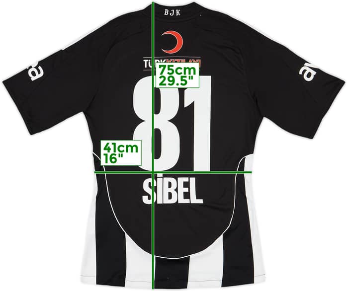 2009-10 Besiktas Away Shirt Sibel #81 - 6/10 - (S)