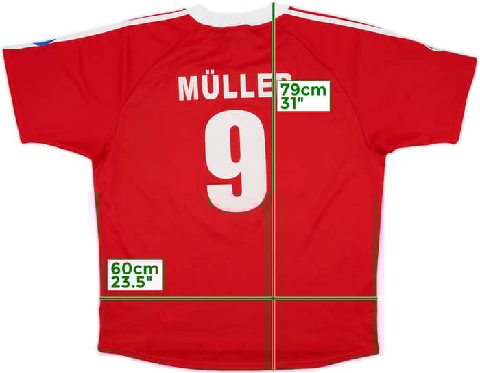 2000-01 Bayern Munich CL Home Shirt Muller #9 - 8/10 - (XL)