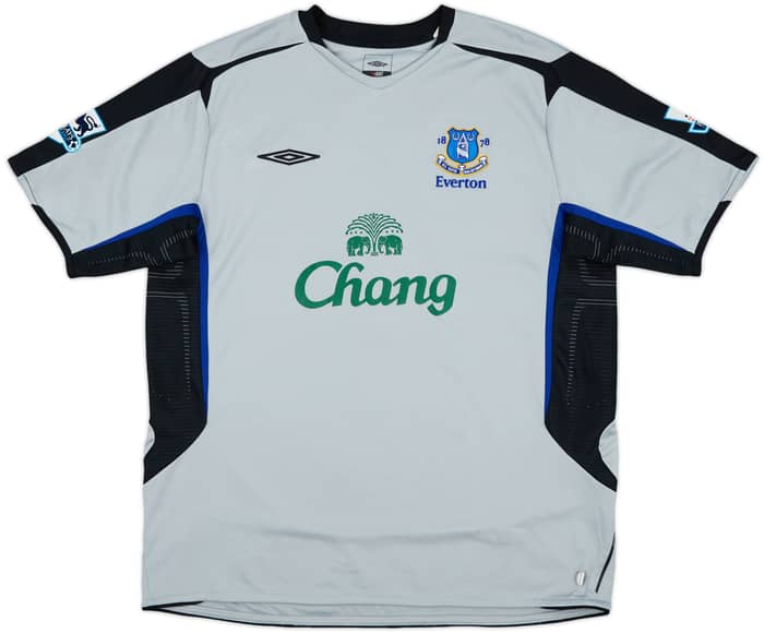 2005-06 Everton Away Shirt Yobo #4 - 7/10 - (XL)