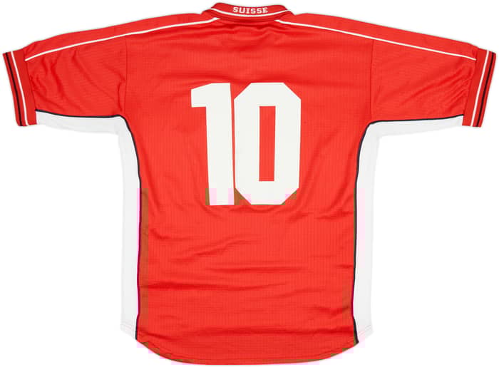 1999-00 Switzerland Home Shirt #10 - 7/10 - (S)