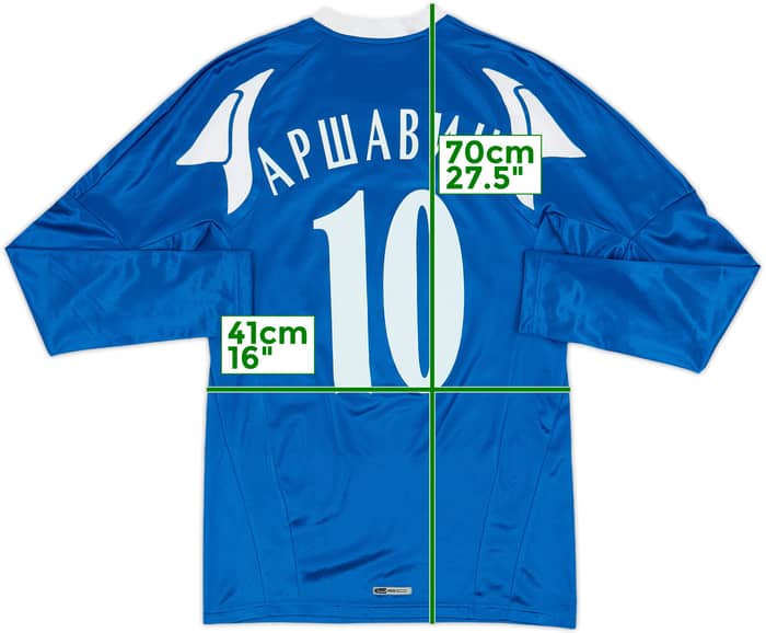 2008-09 Zenit St.Petesburg Home L/S Shirt Arshavin #10 - 7/10 - (XS)