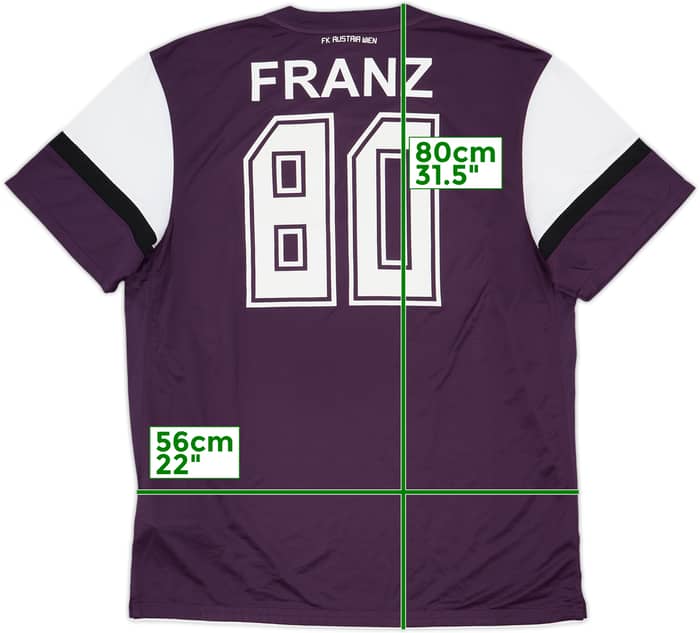 2010-12 Austria Vienna Home Shirt Franz #80 - 8/10 - (XL)