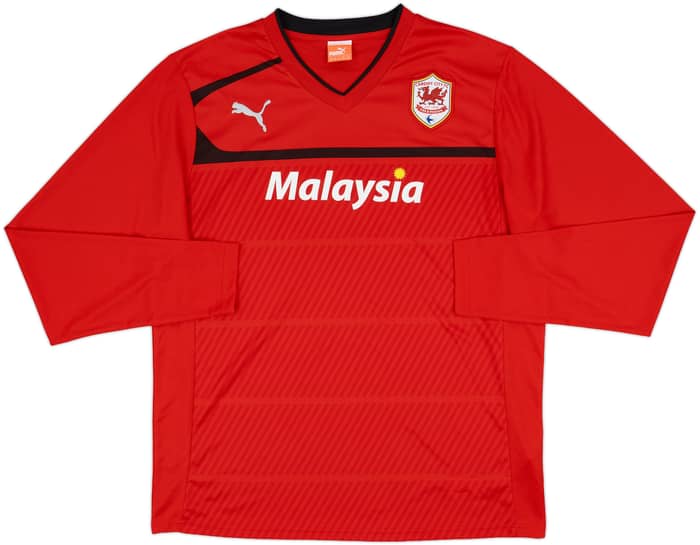 2012-13 Cardiff Home L/S Shirt Mutch #18 - 10/10 - (XXL)