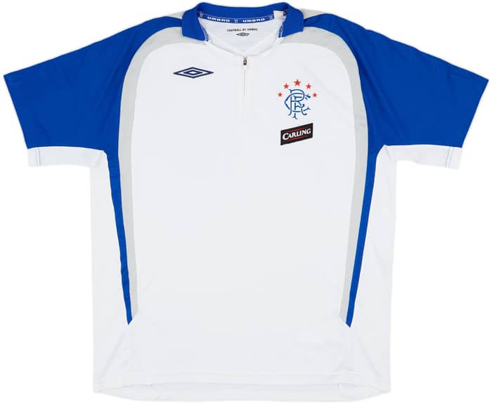 2006-07 Rangers Umbro 1/4 Zip Polo Shirt - 9/10 - (L)