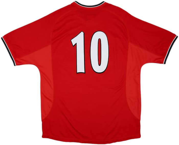 2000-02 Manchester United Home Shirt #10 - 8/10 - (XL)