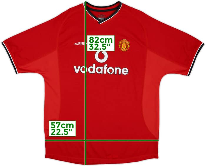 2000-02 Manchester United Home Shirt #10 - 8/10 - (XL)