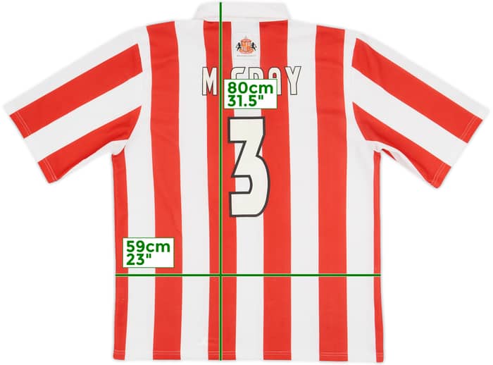 1997-99 Sunderland Home Shirt M Gray #3 - 7/10 - (XL)