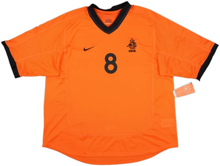 2000-02 Netherlands Home Shirt Davids #8 (XL)