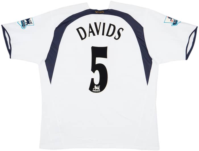 2006-07 Tottenham Home Shirt Davids #5 - 7/10 - (XL)