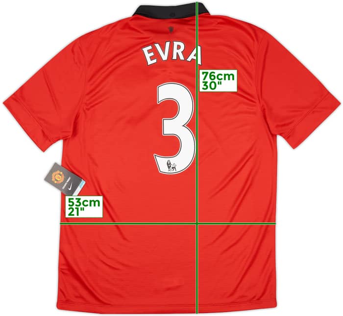 2013-14 Manchester United Home Shirt Evra #3 (L)