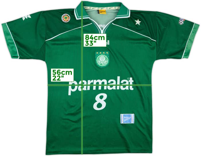 1999 Palmeiras Home Shirt #8 - 7/10 - (M)