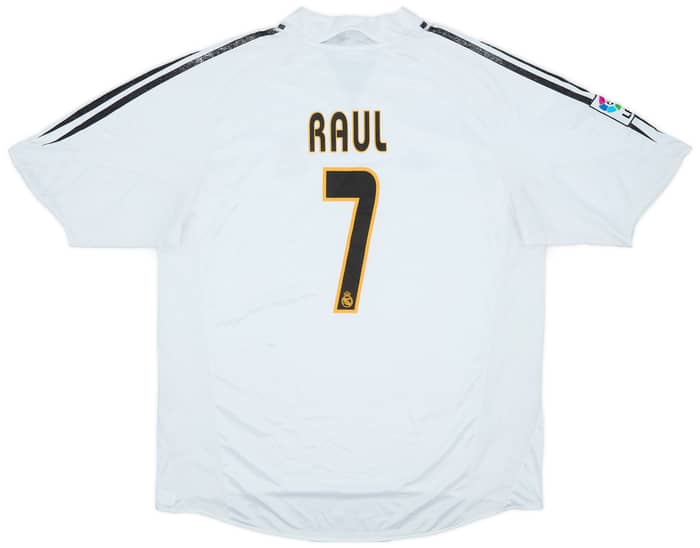 2004-05 Real Madrid Home Shirt Raul #7 - 5/10 - (XL)