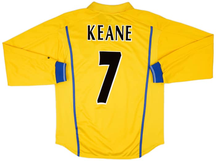 2000-02 Leeds United Away L/S Shirt Keane #7 - 9/10 - (S)