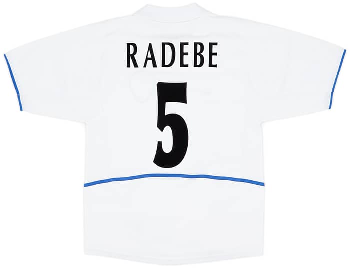 2002-03 Leeds United Home Shirt Radebe #5 - 6/10 - (M)