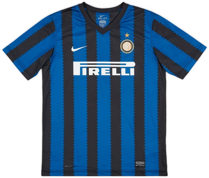 2010-11 Inter Milan Basic Home Shirt #52 - 7/10 - (XL.Boys)