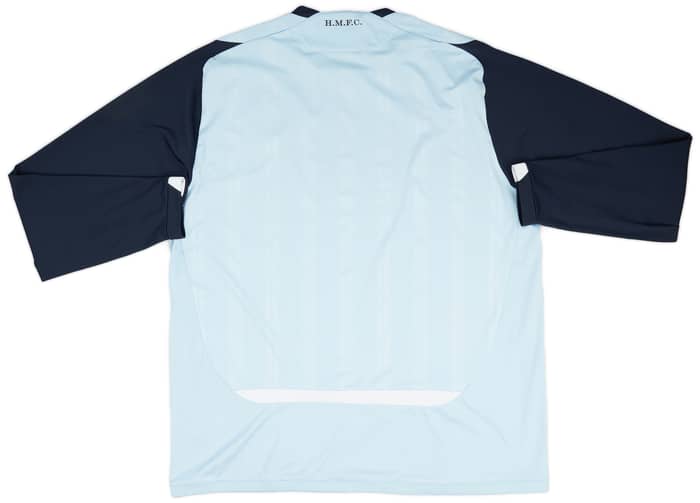 2009-10 Hearts Away L/S Shirt - 7/10 - (XXL)