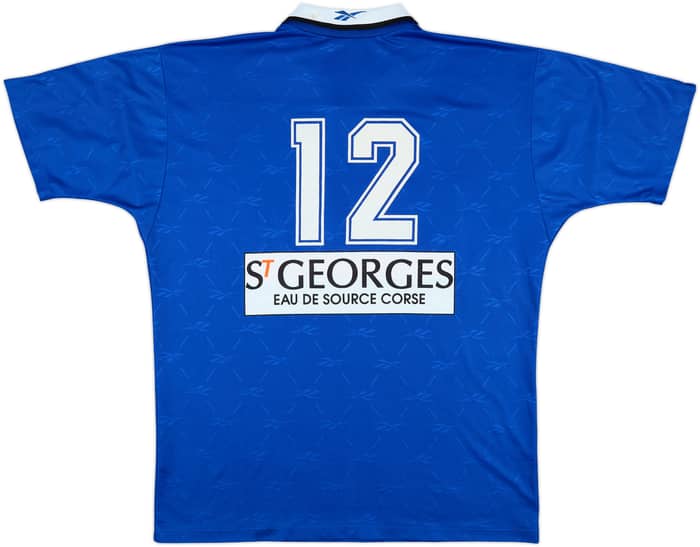 1995-98 Bastia Match Issue Home Shirt #12