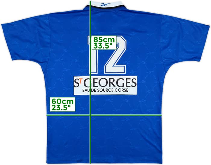 1995-98 Bastia Match Issue Home Shirt #12