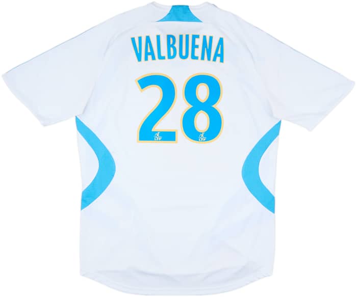 2007-08 Olympique Marseille Home Shirt Valbuena #28 - 6/10 - (XL)