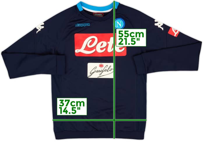2017-18 Napoli Kappa Sweat Top - 6/10 - (S)