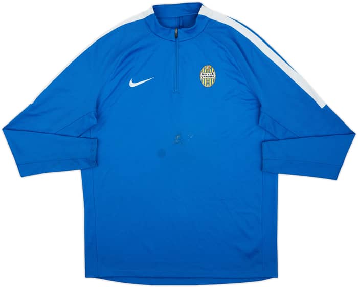 2017-18 Hellas Verona Nike 1/4 Zip Training Shirt - 5/10 - (XL)