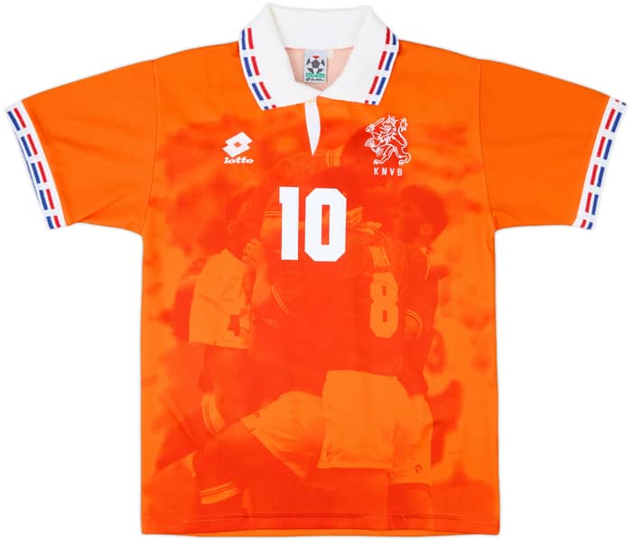 1996 Netherlands Home Shirt Bergkamp #10 - 9/10 - (S)