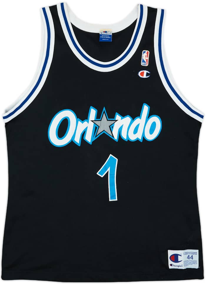 1995-98 Orlando Magic Hardaway #1 Champion Alternate Jersey - 7/10 - (L)