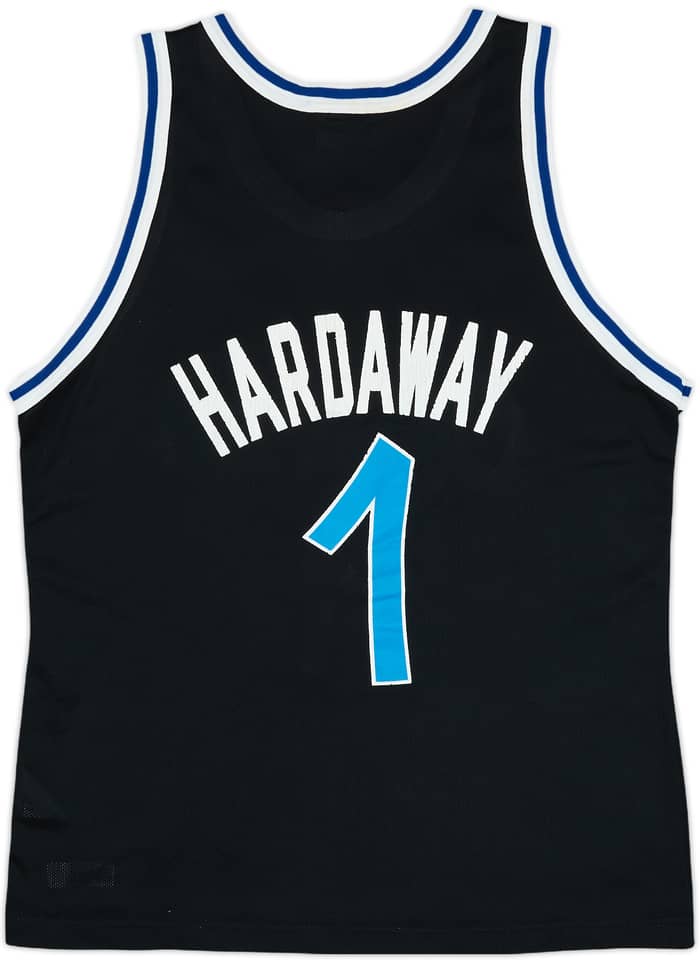 1995-98 Orlando Magic Hardaway #1 Champion Alternate Jersey - 7/10 - (L)