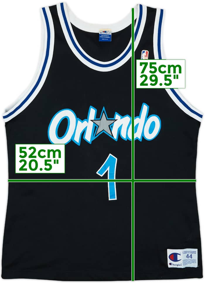 1995-98 Orlando Magic Hardaway #1 Champion Alternate Jersey - 7/10 - (L)