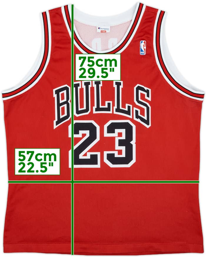 1991-98 Chicago Bulls Jordan #23 Champion Away Jersey - 7/10 - (XL)