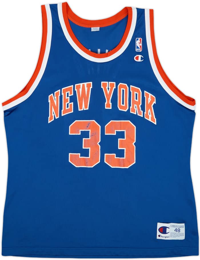 1995-97 New York Knicks Ewing #33 Champion Away Jersey - 6/10 - (XL)