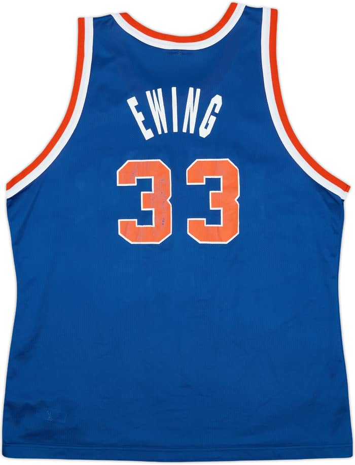 1995-97 New York Knicks Ewing #33 Champion Away Jersey - 6/10 - (XL)