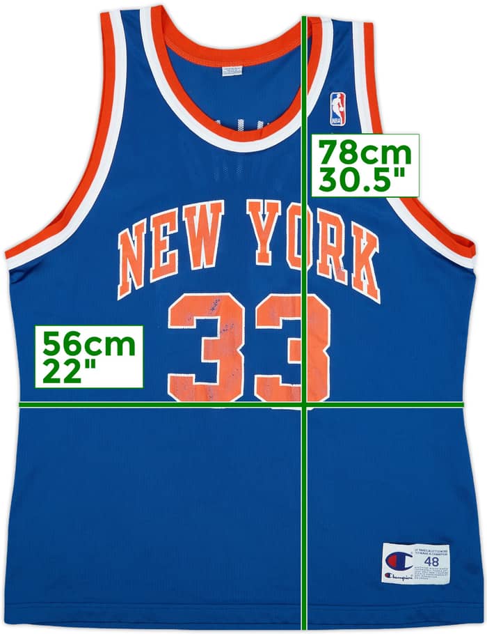 1995-97 New York Knicks Ewing #33 Champion Away Jersey - 6/10 - (XL)